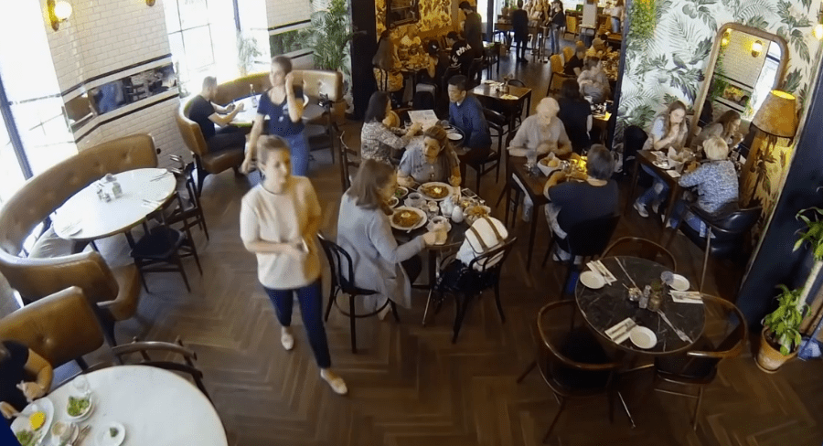 Frühstück im Restaurant
